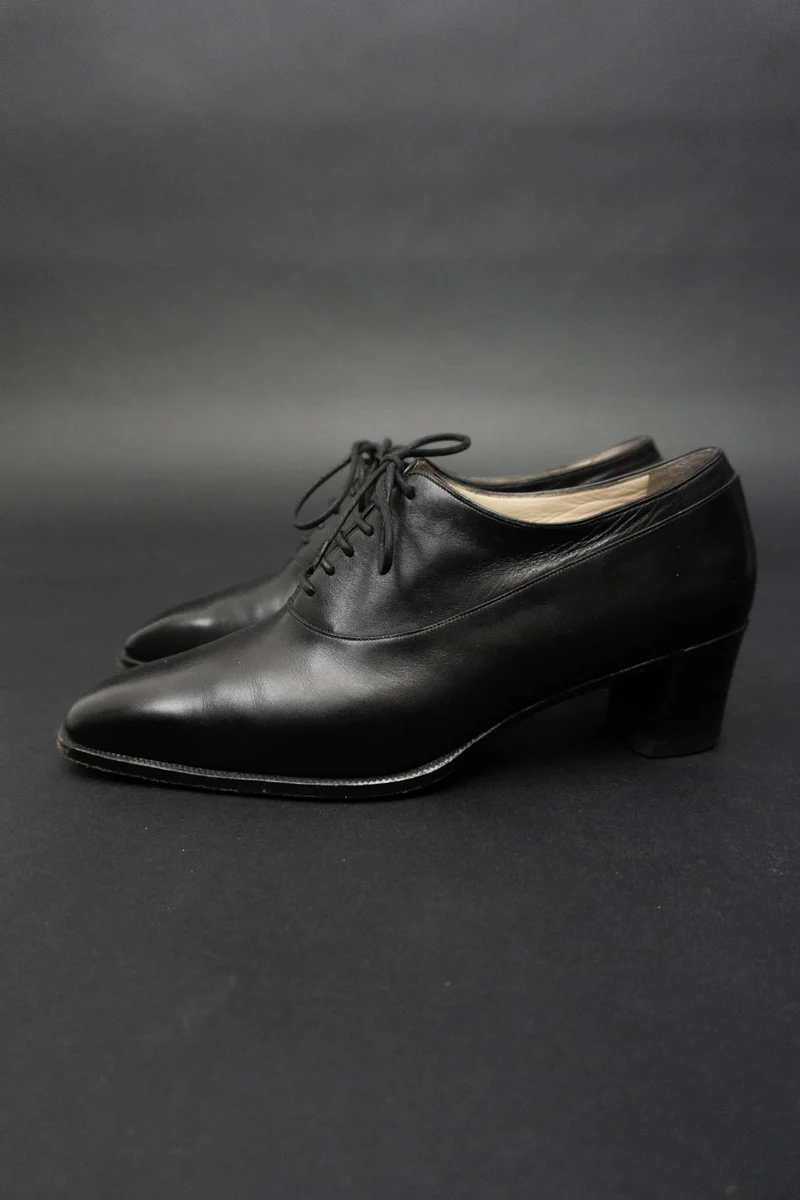 Schuhe Schwarz Leder 38/39