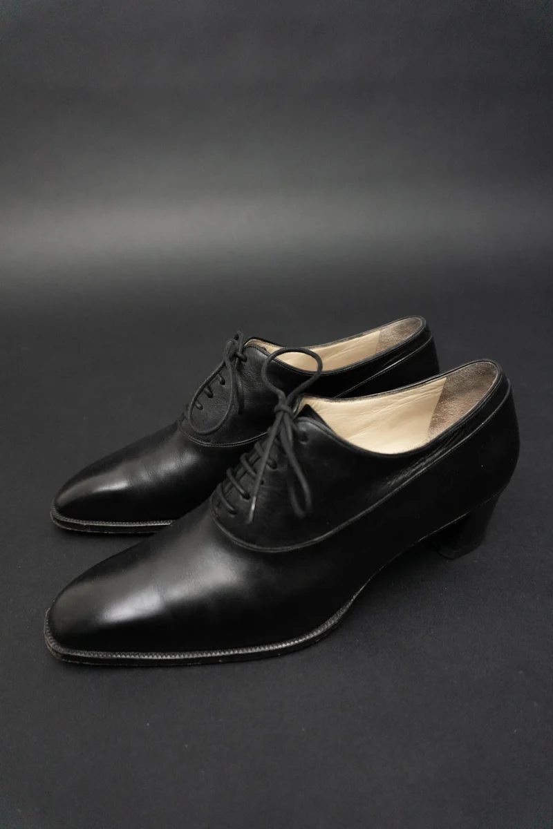Schuhe Schwarz Leder 38/39