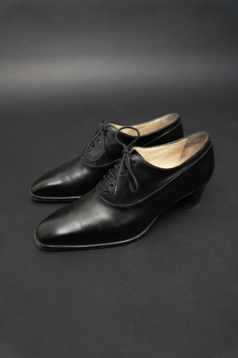 Schuhe Schwarz Leder 38/39
