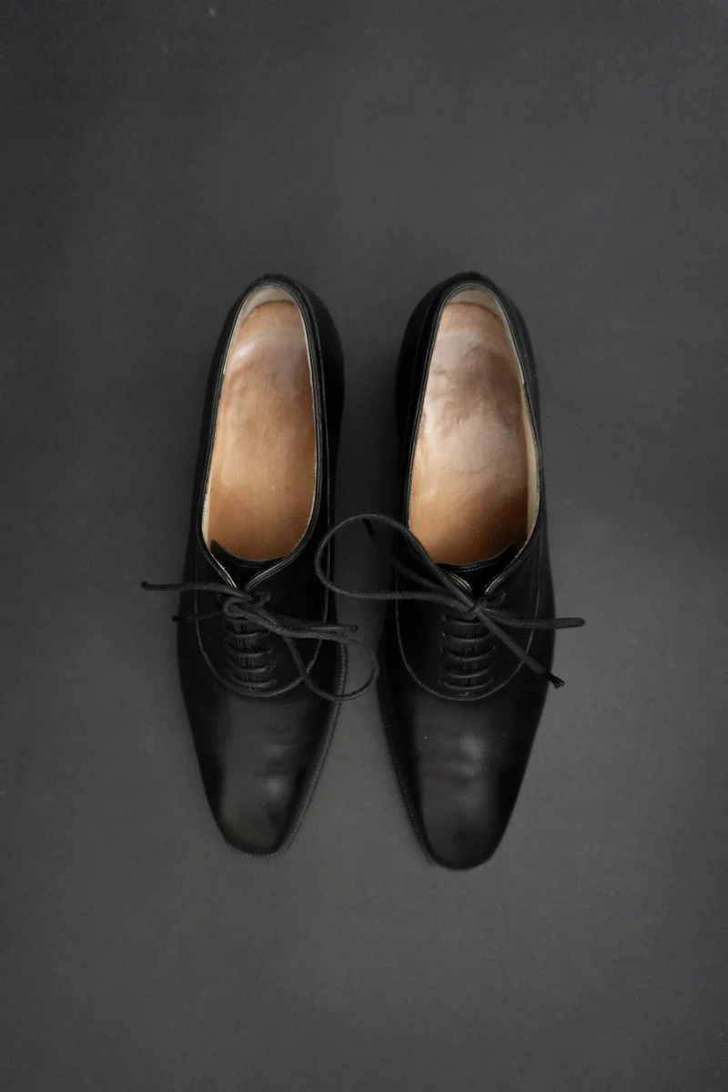 Schuhe Schwarz Leder 38/39
