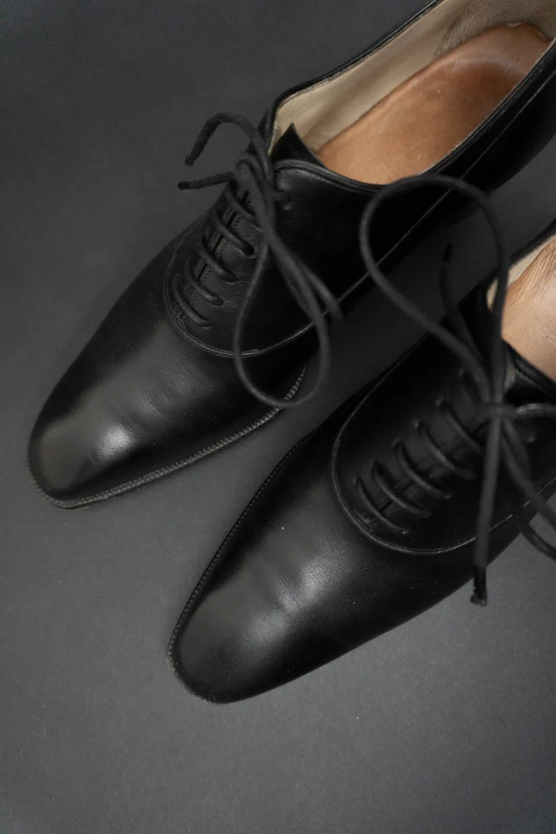 Schuhe Schwarz Leder 38/39