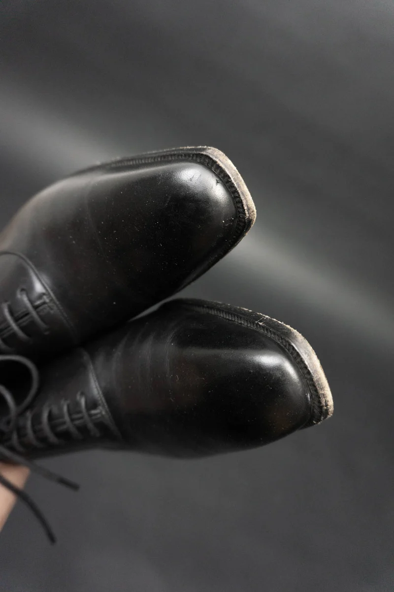 Schuhe Schwarz Leder 38/39