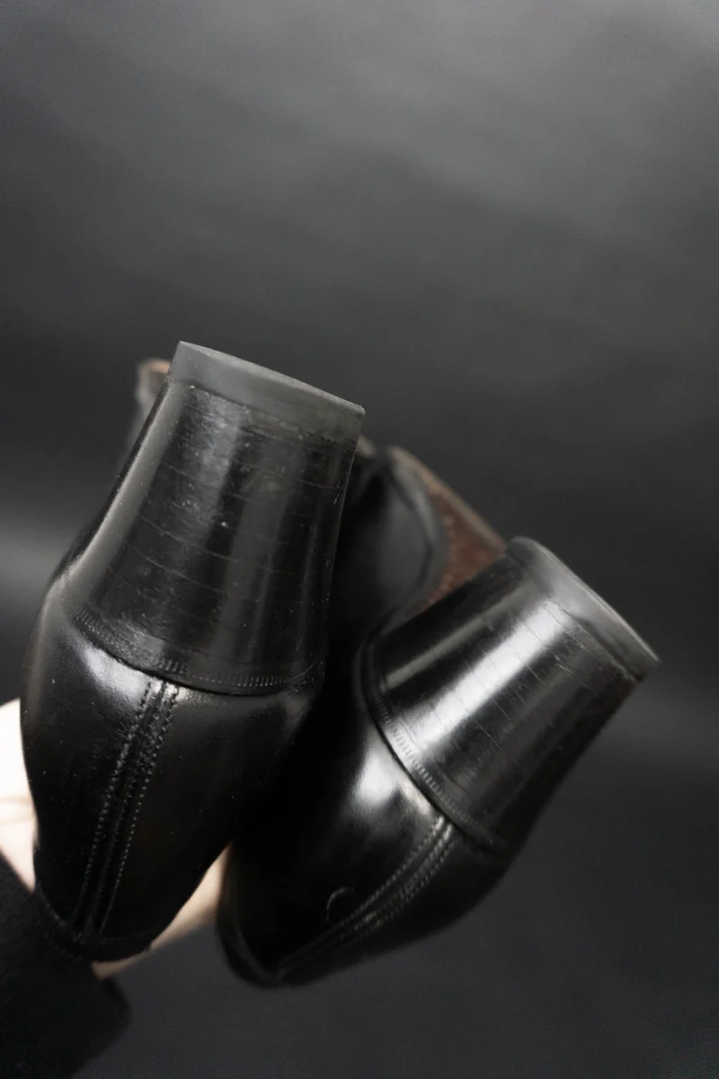 Schuhe Schwarz Leder 38/39