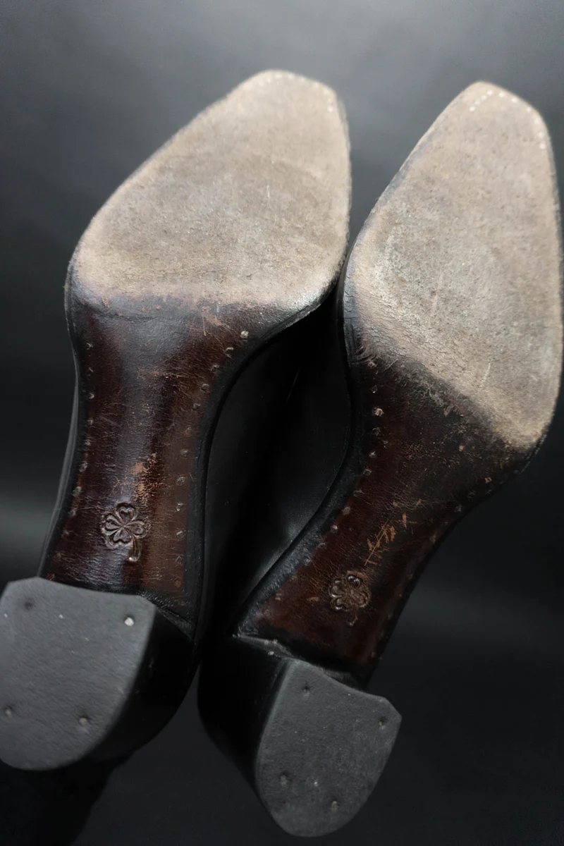 Schuhe Schwarz Leder 38/39