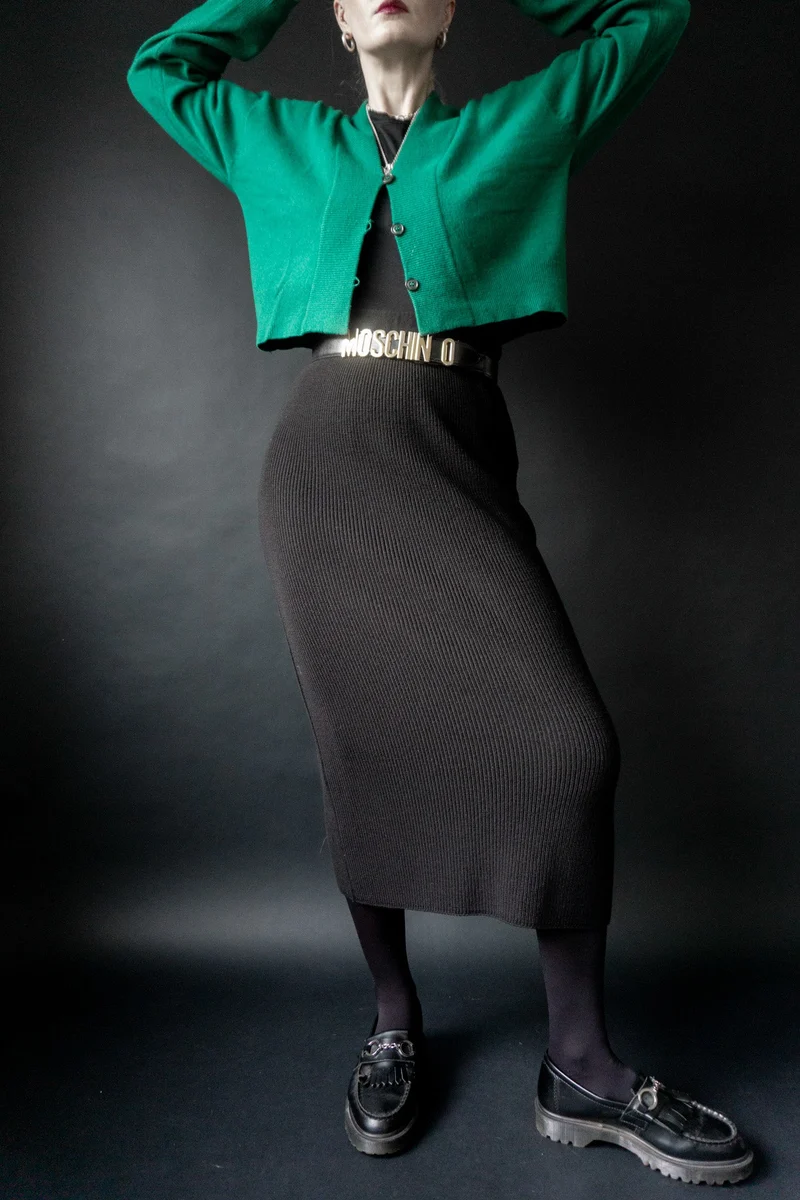 WALLIS Cardigan, Grün, Wolle, S–L