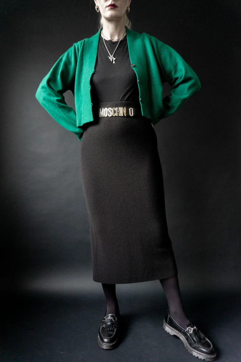 WALLIS Cardigan, Grün, Wolle, S–L