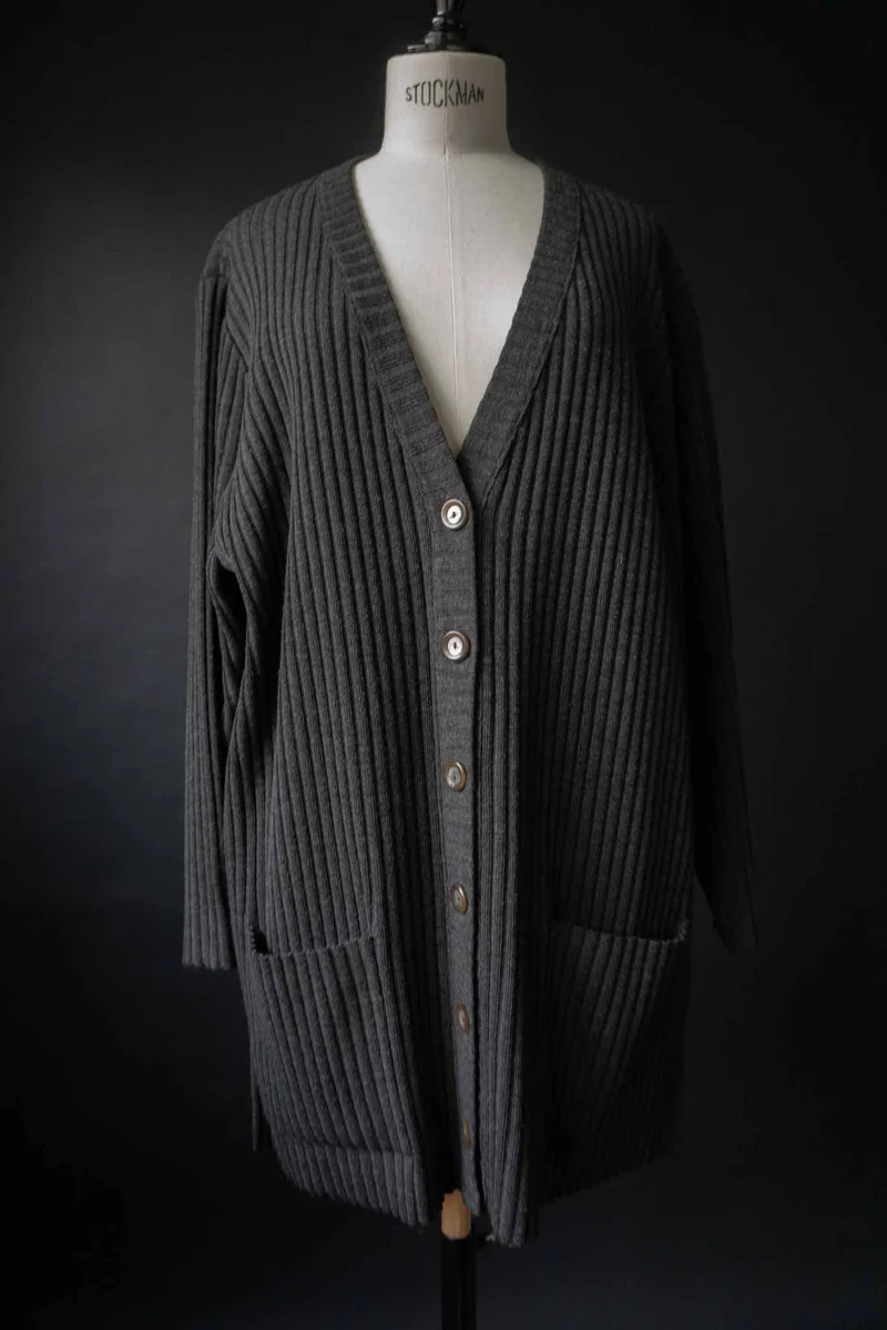 Vintage Basic Strickjacke