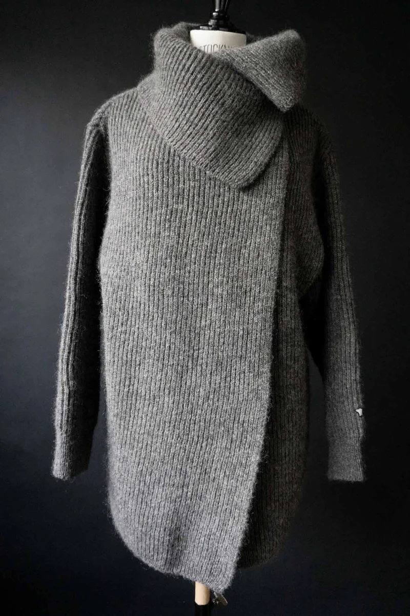 Vintage Wickel-Cardigan aus reiner Schurwolle (Dänemark), S–M