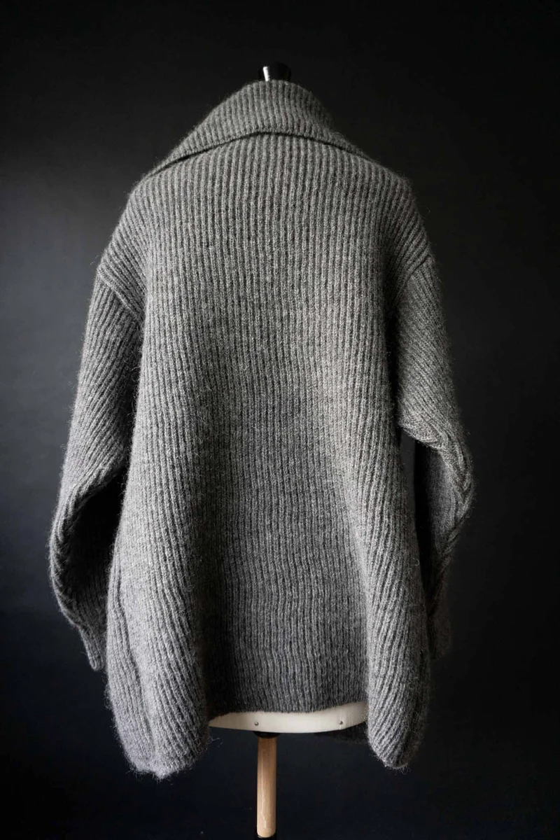 Vintage Wickel-Cardigan aus reiner Schurwolle (Dänemark), S–M