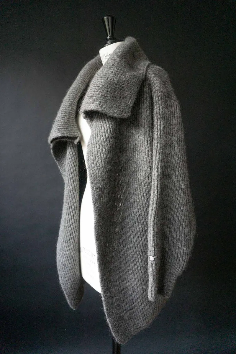 Vintage Wickel-Cardigan aus reiner Schurwolle (Dänemark), S–M