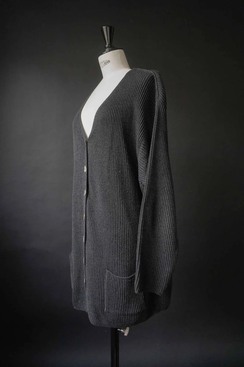 Vintage Strickjacke mit Perlmuttknöpfen, S–L