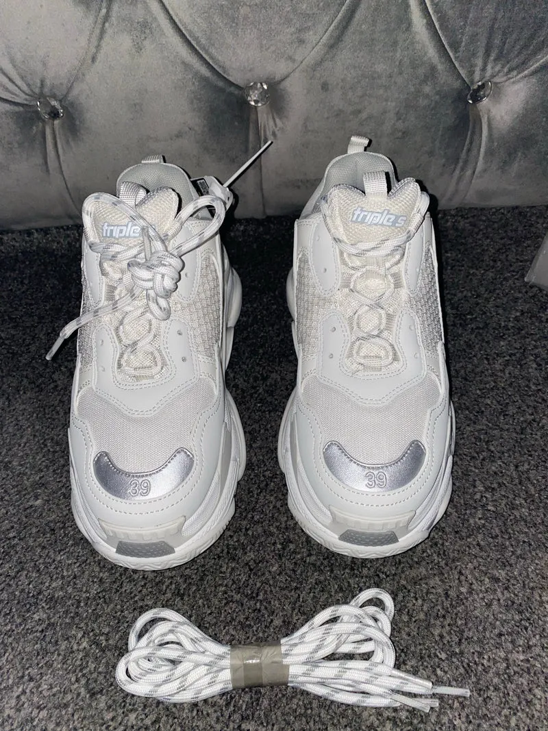 Triple Trainers - Light Grey