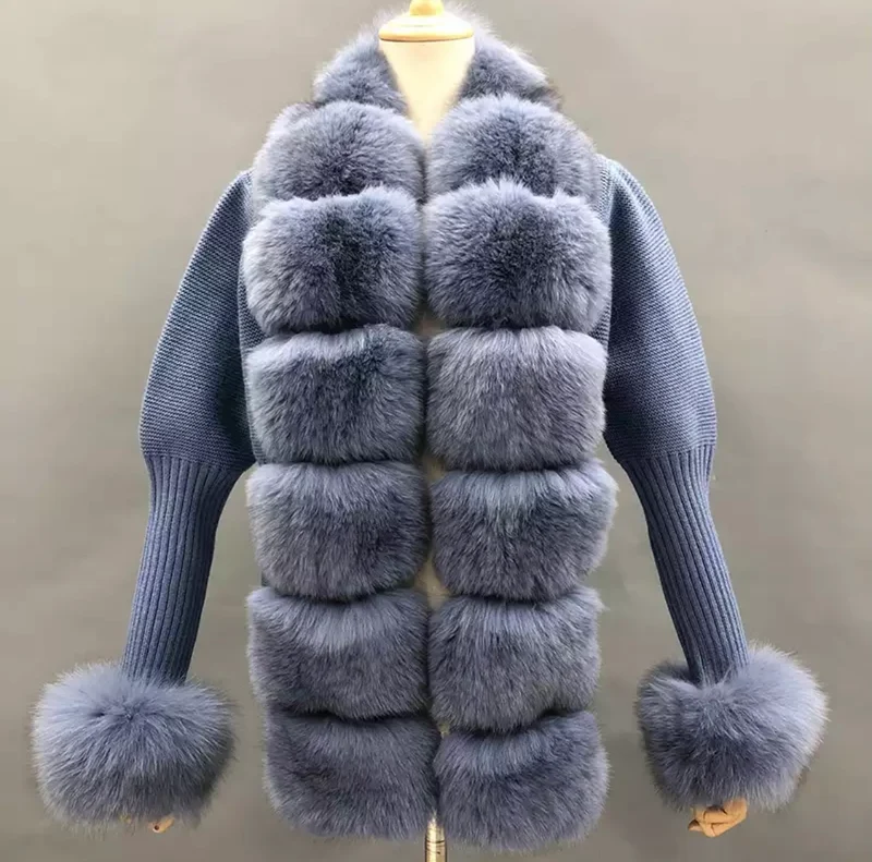 Cashmere Fox Fur Cardigans