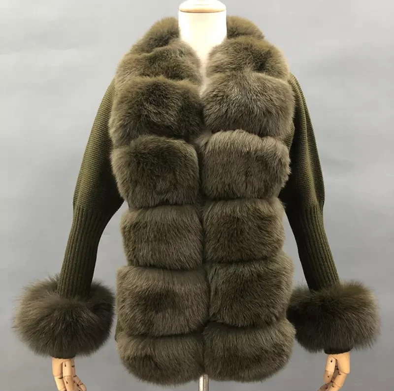 Cashmere Fox Fur Cardigans
