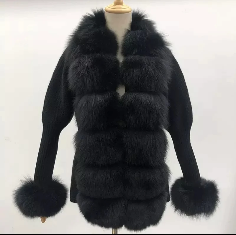 Cashmere Fox Fur Cardigans
