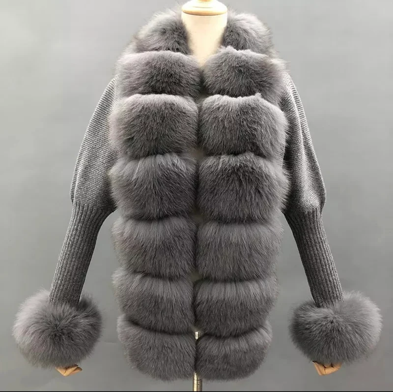 Cashmere Fox Fur Cardigans