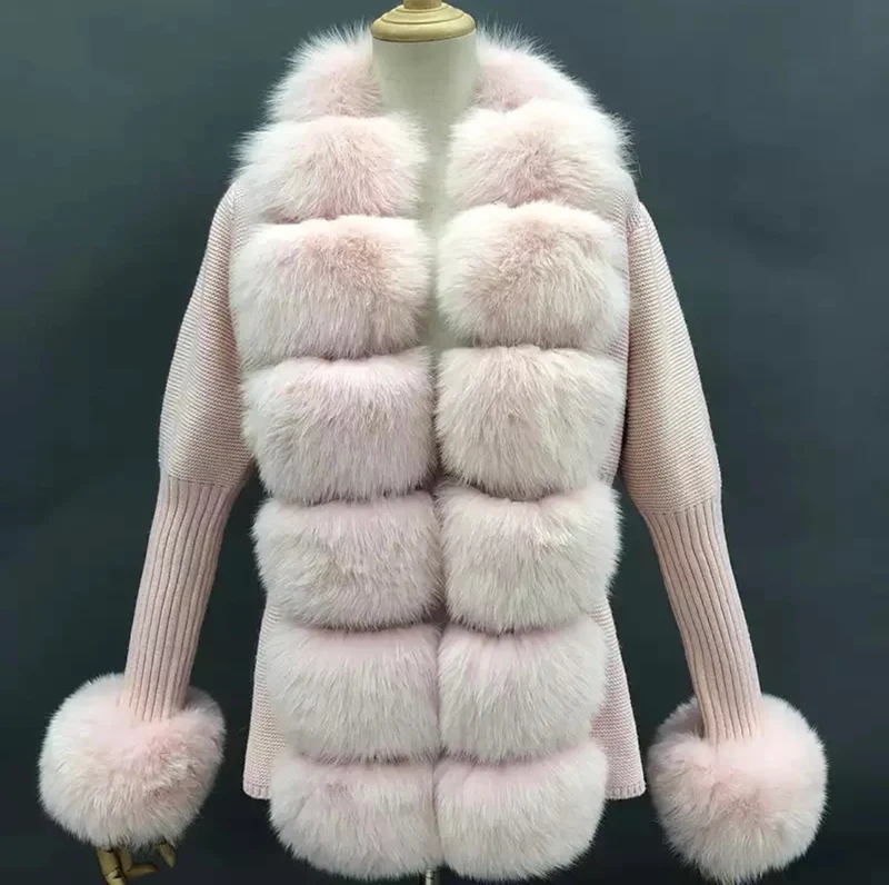 Cashmere Fox Fur Cardigans