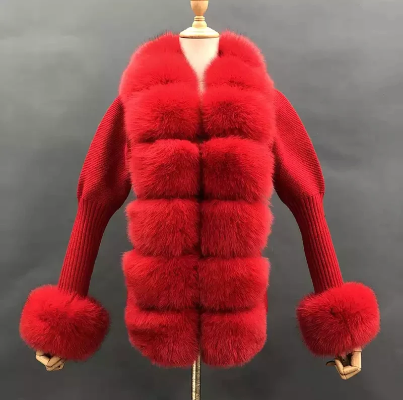Cashmere Fox Fur Cardigans