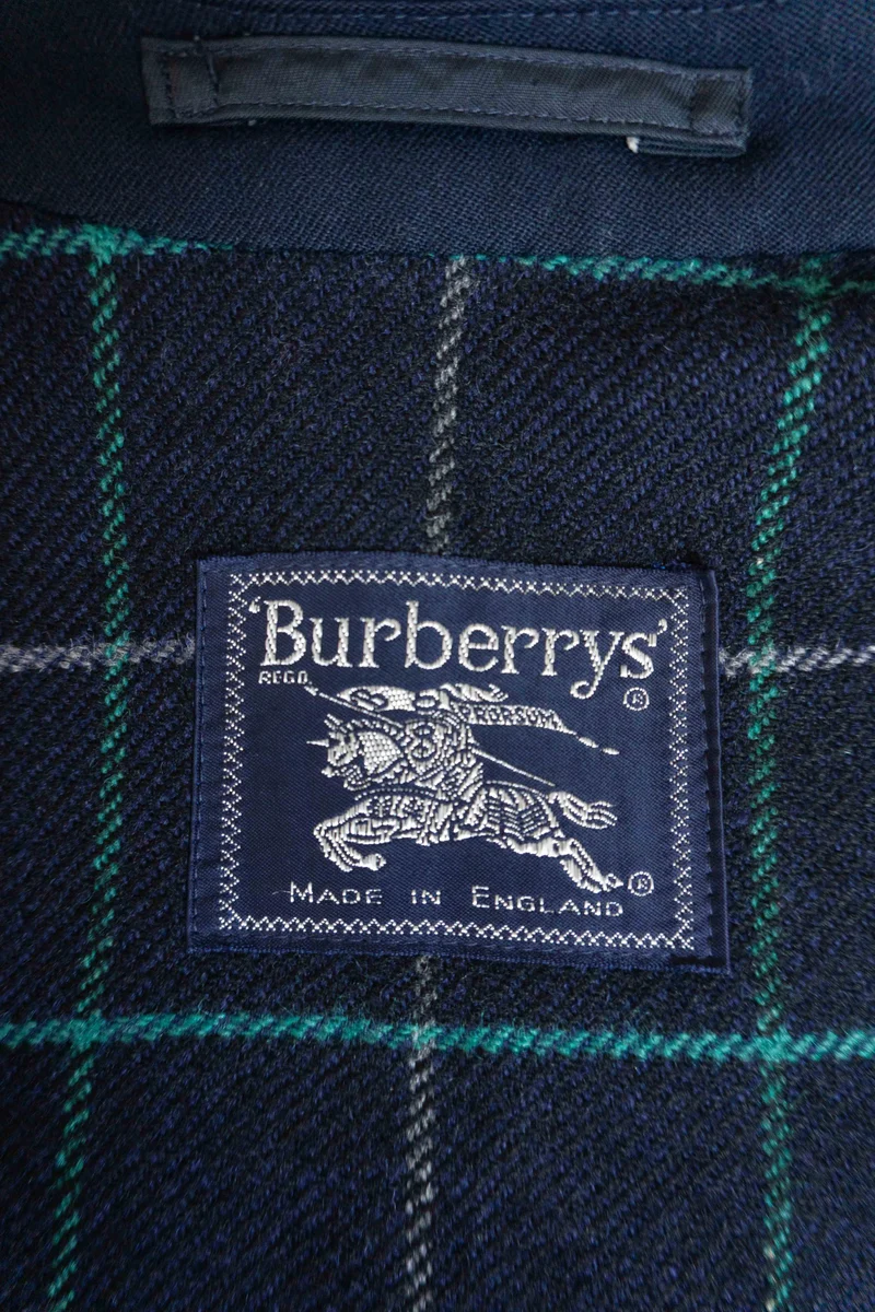 Vintage Burberry Blouson, Navy, M–L