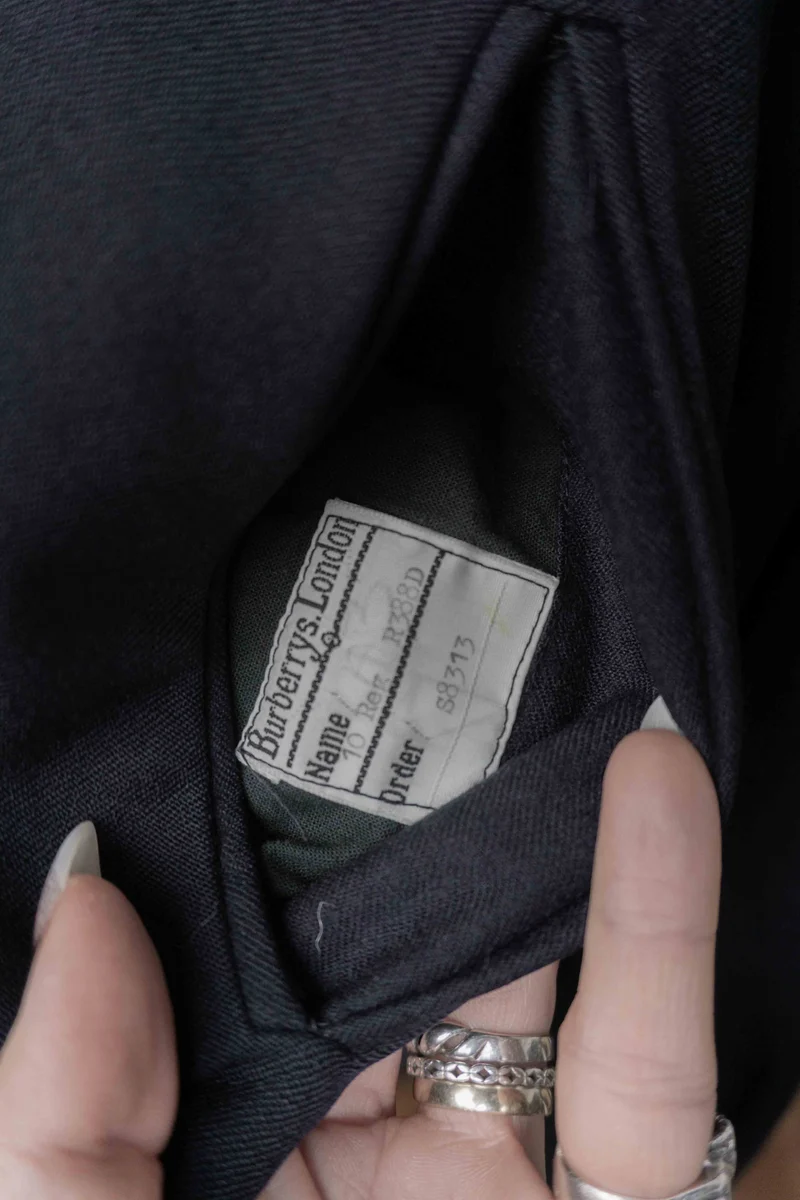 Vintage Burberry Blouson, Navy, M–L