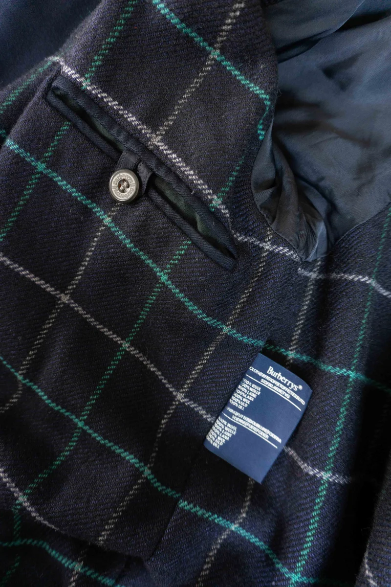 Vintage Burberry Blouson, Navy, M–L