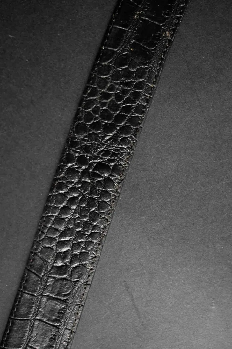 Vintage Ledergürtel mit Drachen Schnalle