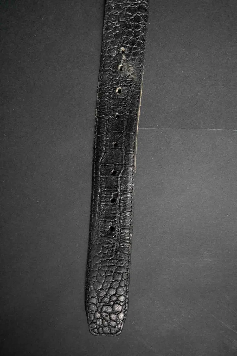 Vintage Ledergürtel mit Drachen Schnalle