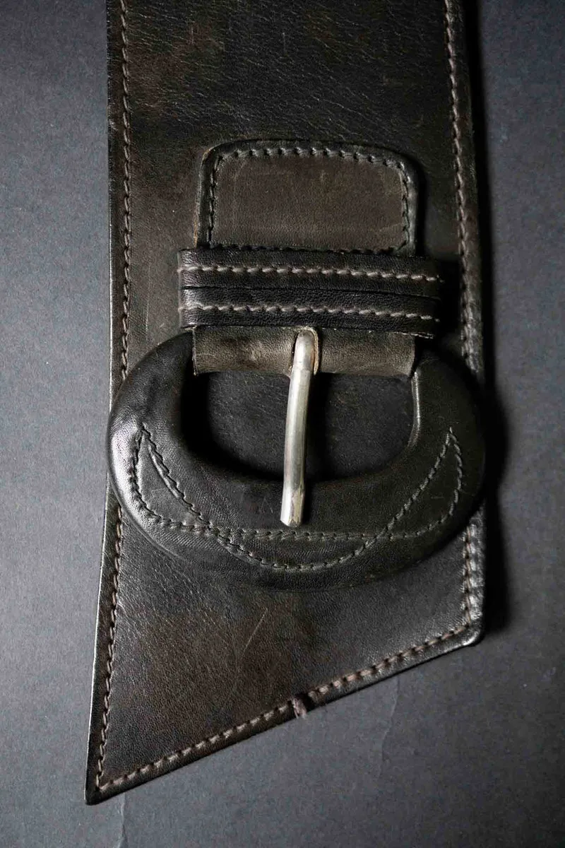 Vintage Ethno Ledergürtel, M–L