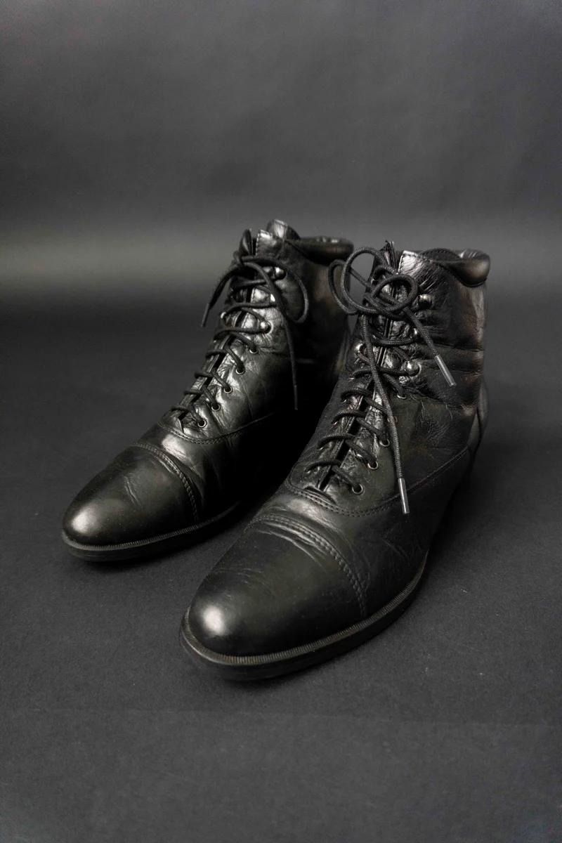 Vintage Witchy Stiefeletten, Leder, 41