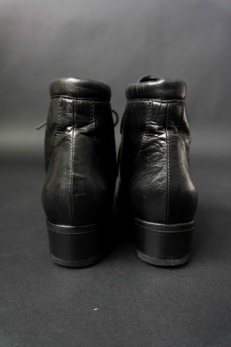 Vintage Witchy Stiefeletten, Leder, 41