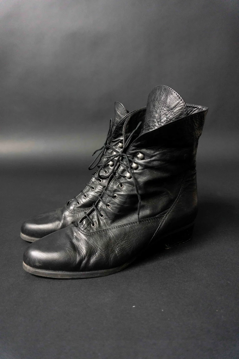 Vintage Witchy Boots, Leder, 41