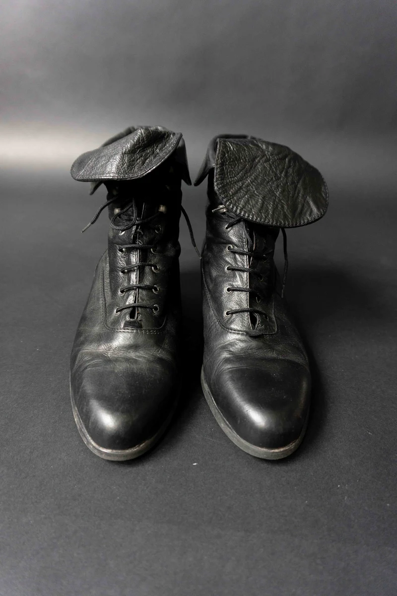 Vintage Witchy Boots, Leder, 41