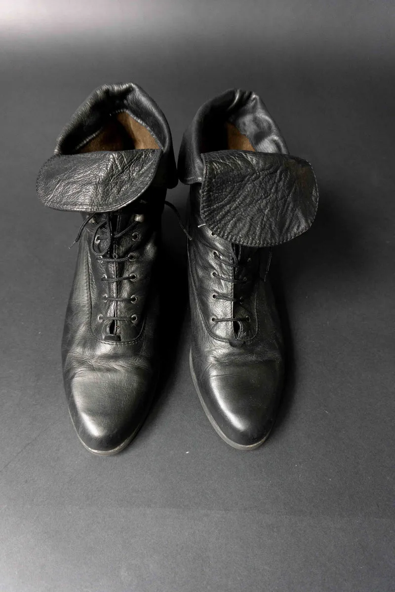 Vintage Witchy Boots, Leder, 41