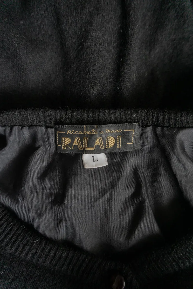 Strickjacke Perlen, Wolle, S–M