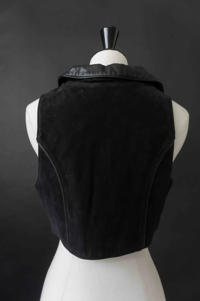 Vintage Pyrate Style Hamburg Ledertop S–M