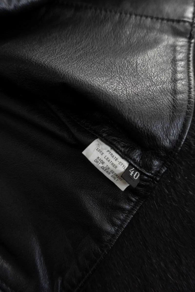 Vintage Pyrate Style Hamburg Ledertop S–M