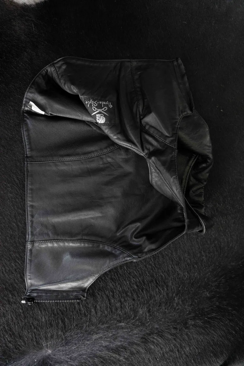 Vintage Pyrate Style Hamburg Ledertop S–M