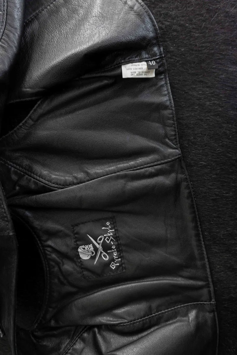 Vintage Pyrate Style Hamburg Ledertop S–M