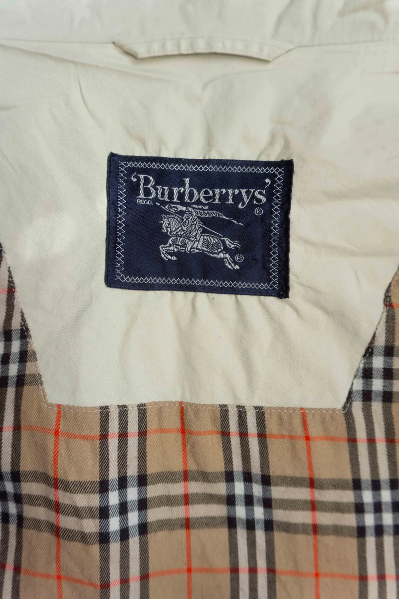 Vintage Burberry Blouson Jacke 80s, Nova Check Beige, M–XL