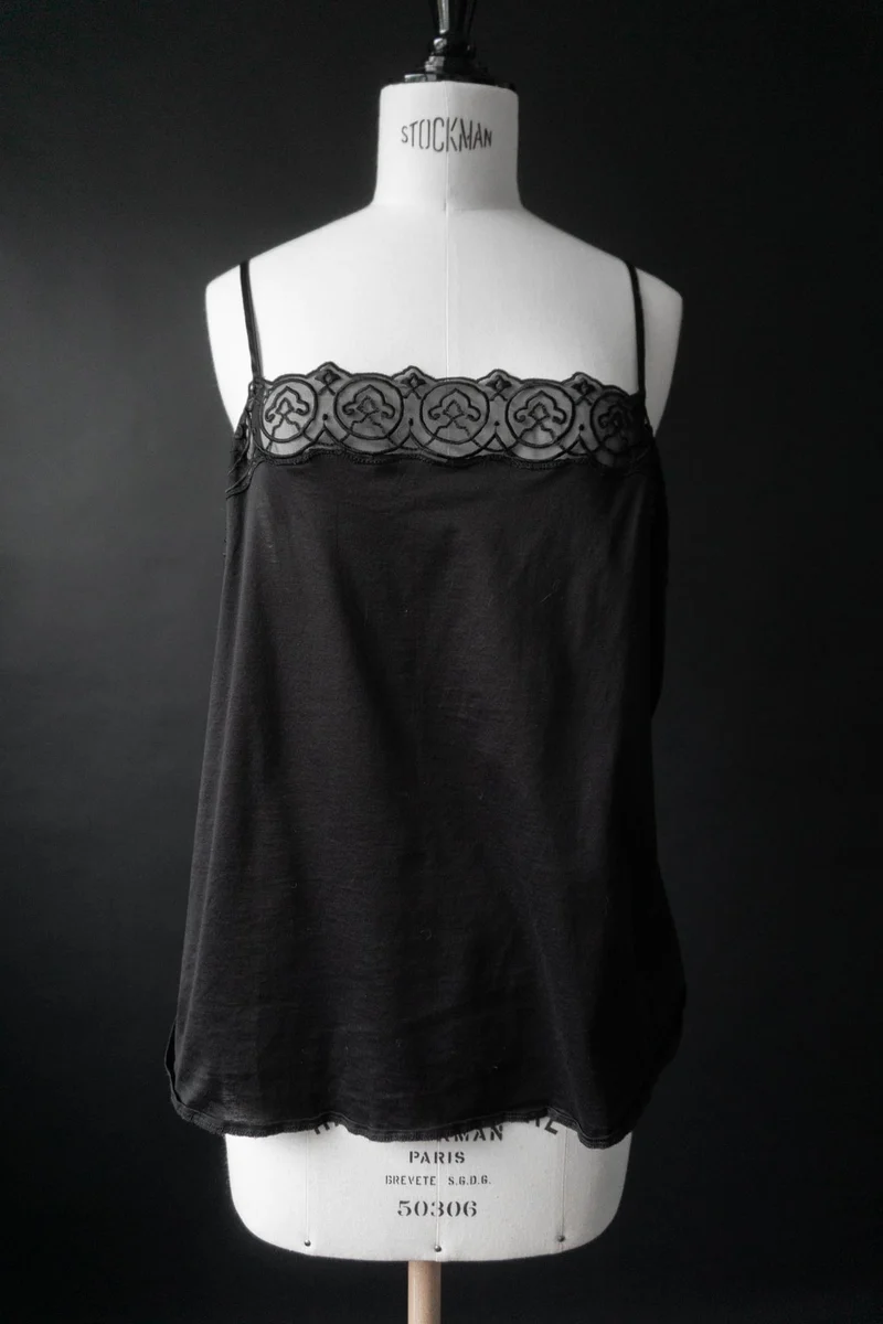 Vintage Trägertop Spitze, M–XL