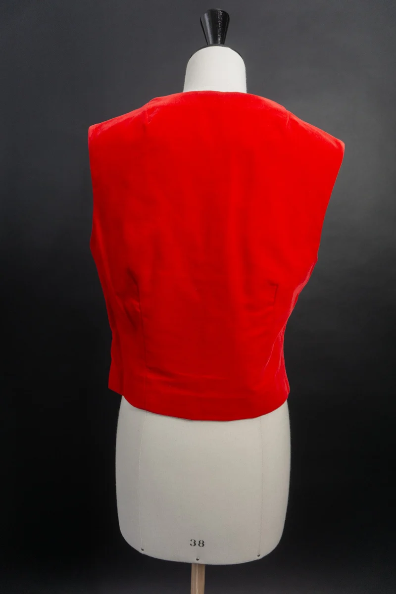 Vampy Weste Blutrot, Samt, M–L