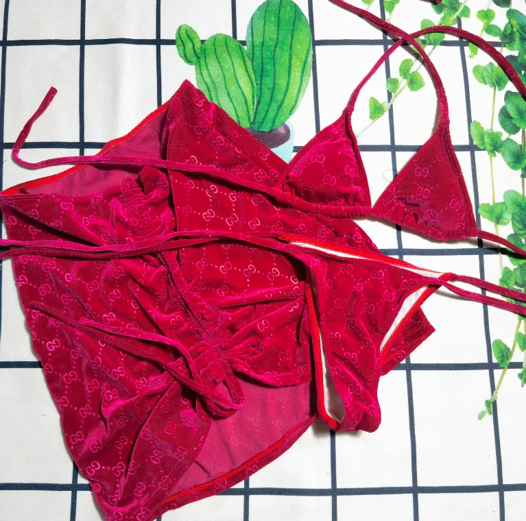 3pc Skirt G Bikini Sets