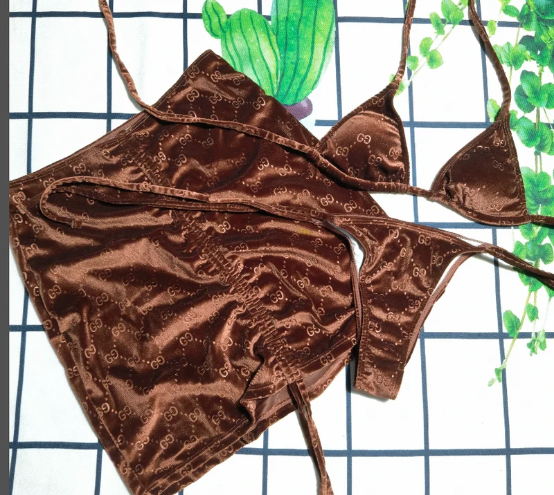 3pc Skirt G Bikini Sets