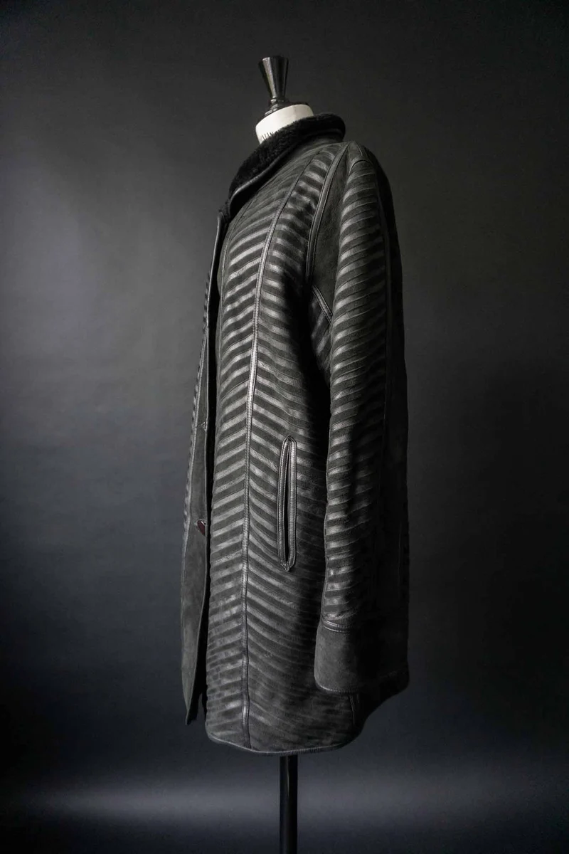 Vintage Lammfell Wendemantel, S–M
