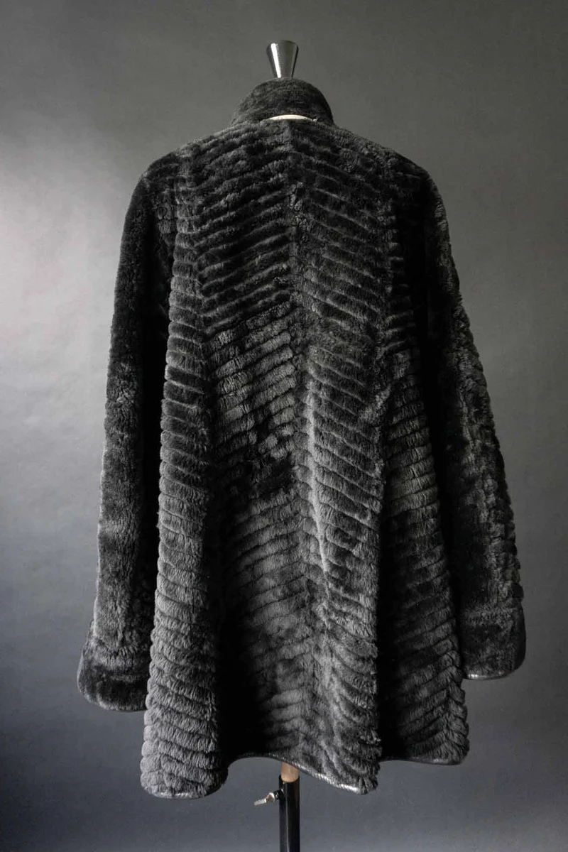Vintage Lammfell Wendemantel, S–M