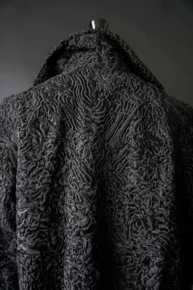 Vintage Lammfell Shearling Mantel, S–M