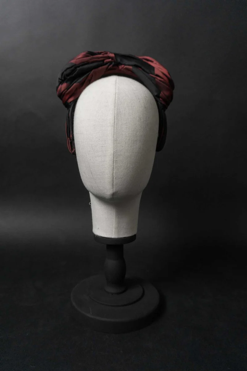 Vintage Haarreif, Handmade, Seide