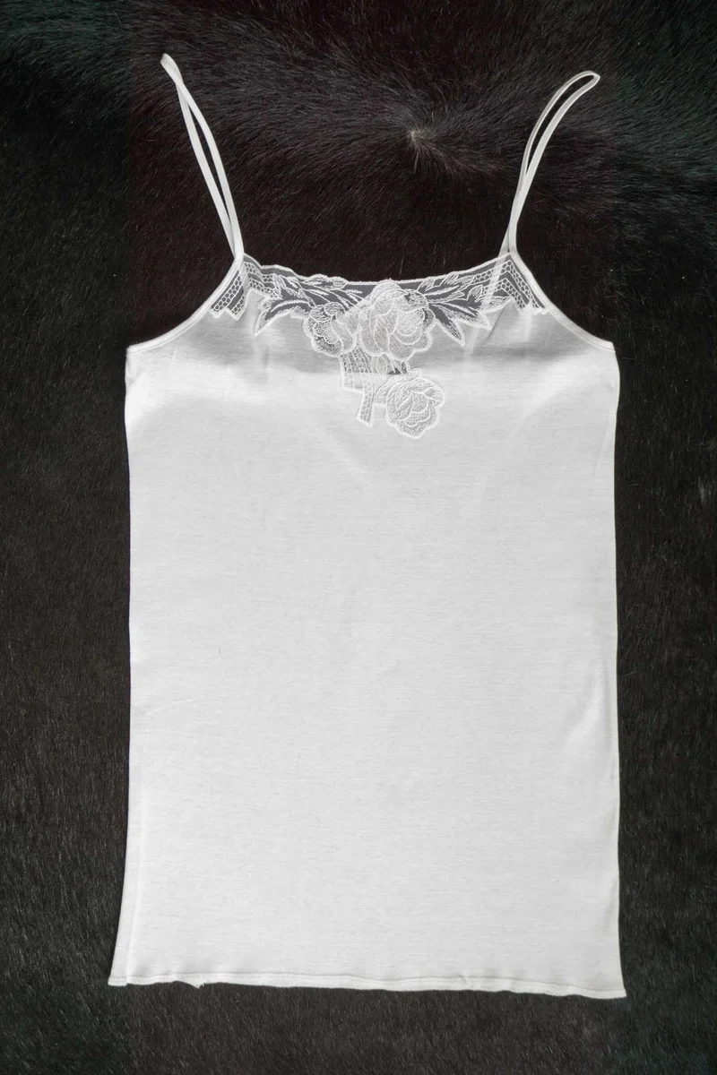 Deadstock Trägertop Spitze, S–M