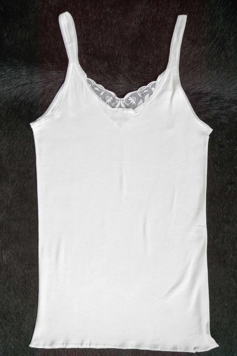 Vintage Trägertop Spitze, S–M