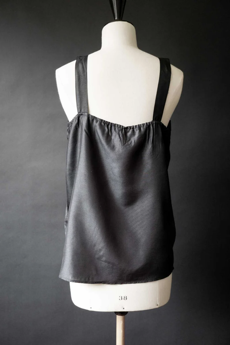 Vintage Top Seide, M–L